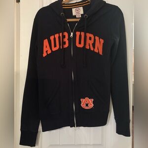 Auburn University Navy Hoodie with Full Zipper
